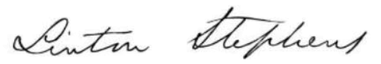 File:Justice Linton Stephens signature.png