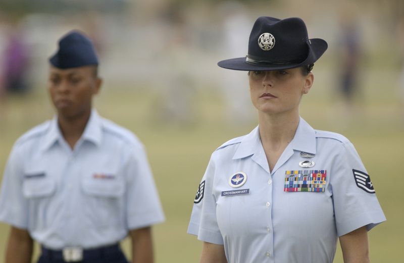 File:USAF female Drill Instructor.jpg