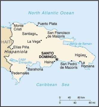 Map of the Dominican Republic