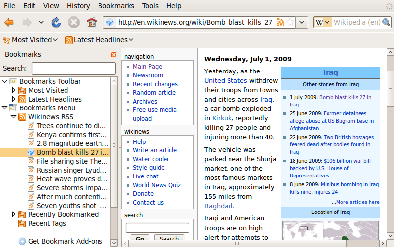 File:Bookmarks sidebar in Firefox 3.0.png