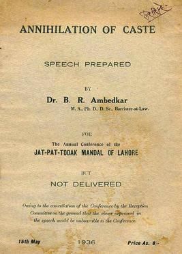 File:First edition of Annihilation of Caste.jpg