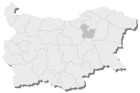 Targovishte Province shown within Bulgaria.