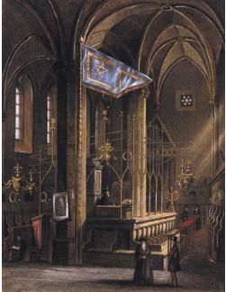 File:Vilem Kandler - interier Staronove synagogy (1838).jpg