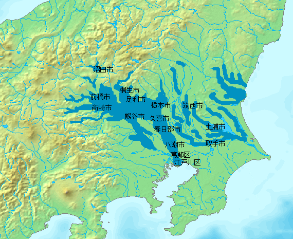 File:1947 カスリーン台風浸水図.png