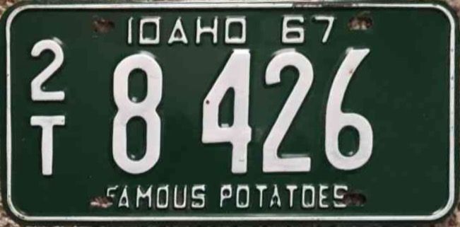 File:1967 Idaho license plate.JPG