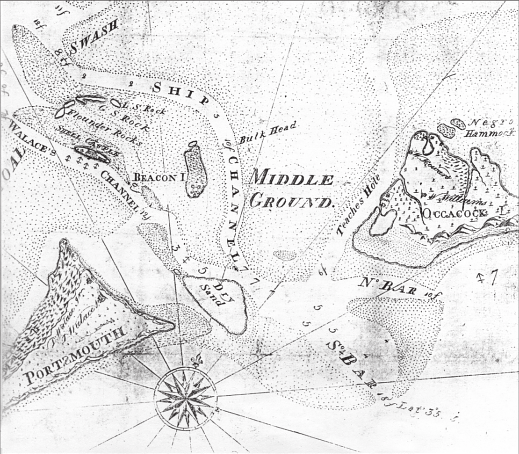 File:1795 Ocracoke Inlet map Jonathon Price.png