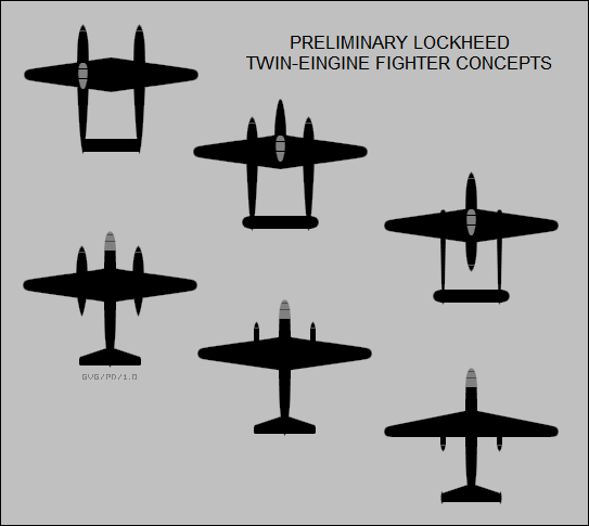 File:Lockheed P-38 Lightning fighter concept silhouettes.png