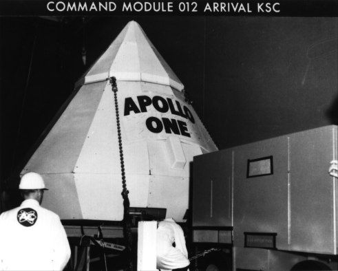 File:Apollo One CM arrival KSC.jpg