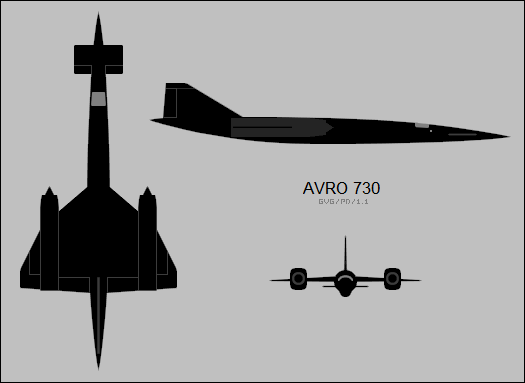 File:Avro 730 three-view silhouette (new).png