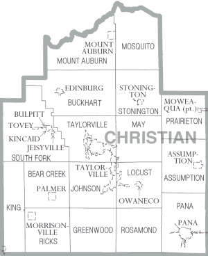 File:Map of Christian County Illinois.png