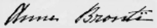 File:Anne Brontë's signature.png