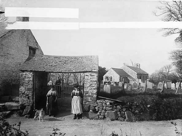 File:The church and churchyard, Llandysilio (Penf) NLW3361895.jpg