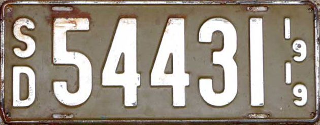 File:1919 South Dakota license plate.jpg