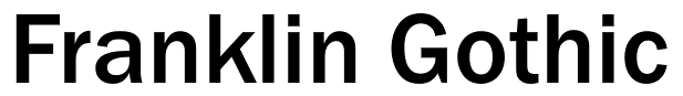 File:Franklin Gothic font sample.png