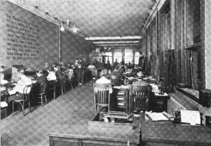 File:Worcester Telegram editorial room 1922.jpg