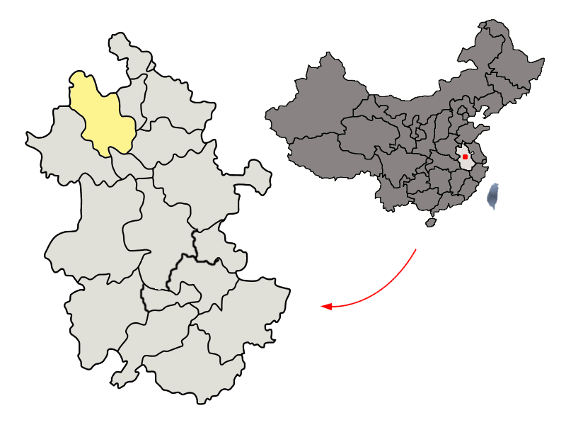 File:Location of Bozhou Prefecture within Anhui (China).png