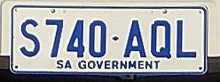 File:2009 South Australia registration plate S740♦AQL government.jpg