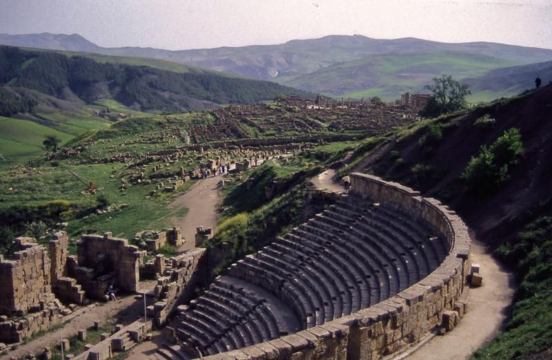 File:Ancient Roman theater in Djemila.jpg