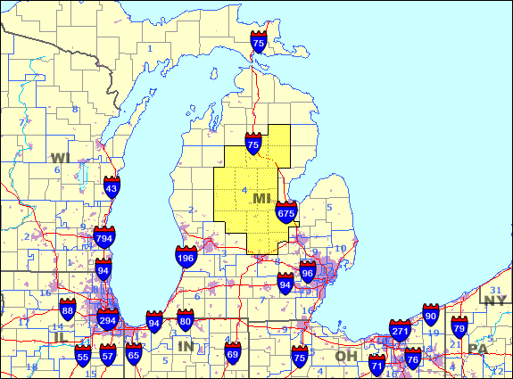 File:MI 4th congressional district (106th Congress).PNG