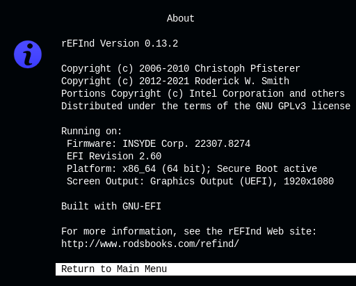 File:REFInd 0.13.2 about menu screenshot.png