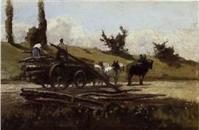 File:Pissarro - the-wood-cart.jpg