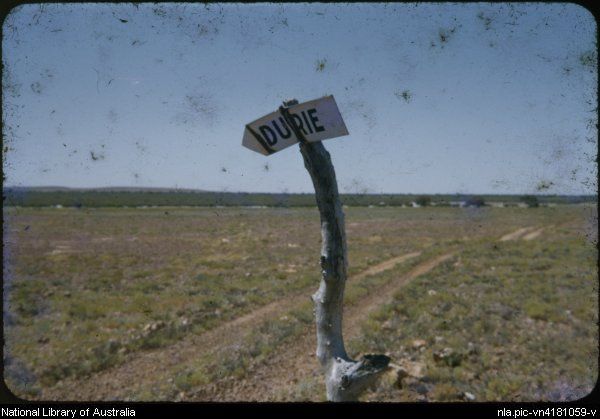 File:Signpost to Durrie Station 1950.jpg