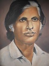 Portrait of Poet Abani Chakravarty made by Shubhakar Laskar