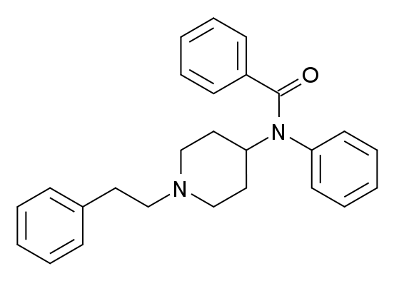 File:Benzoylfentanyl structure.png