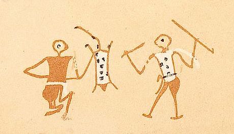 File:Hierakonpolis Tomb 100 Individual fighting scene.jpg