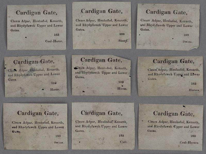 File:Cardigan Gate 183. Toll gate tickets c.1830.jpg