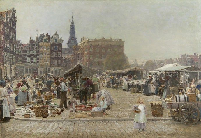 File:Hans Hermann Gezicht op de Nieuwmarkt, Amsterdam.jpg