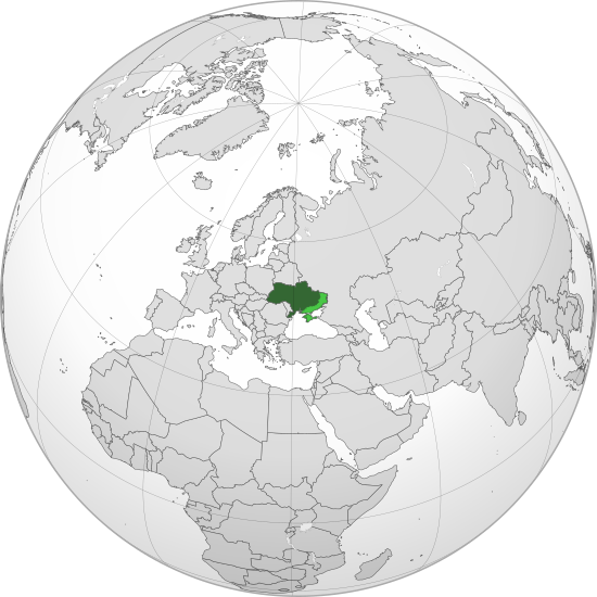 File:Ukraine (orthographic projection) with Disputed Land.png