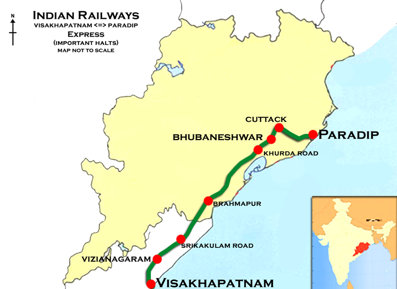 File:(Visakhapatnam - Paradip) Express Route map.png