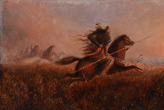 File:"Indians on the Prairie", Charles Wimar, 1860.jpg