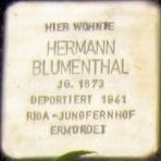 File:Cuxhaven Stolperstein Hermann Blumenthal.jpg