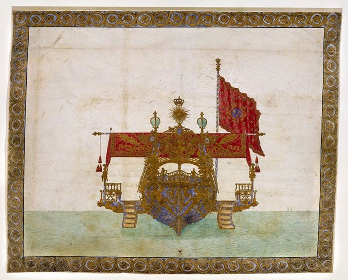 File:Gouache of 17th century French royal galley-stern.jpg