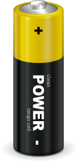 UPower logo: a battery cell of size AA