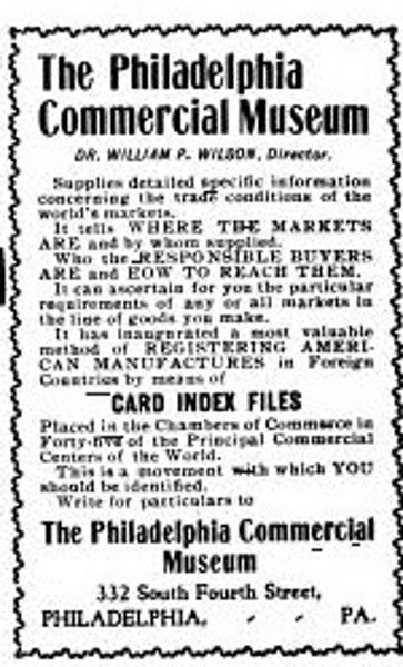 File:Philadelphia Commercial Museum advertisement.jpg