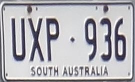 File:1966 South Australian numberplate UXP 936.jpg