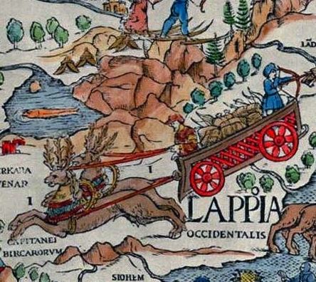 File:Carta Marina - reindeer-drawn waggon with bowman.jpg