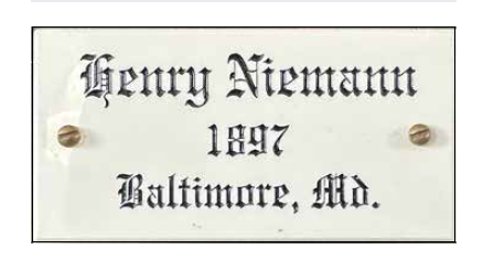 Niemann name plate.png