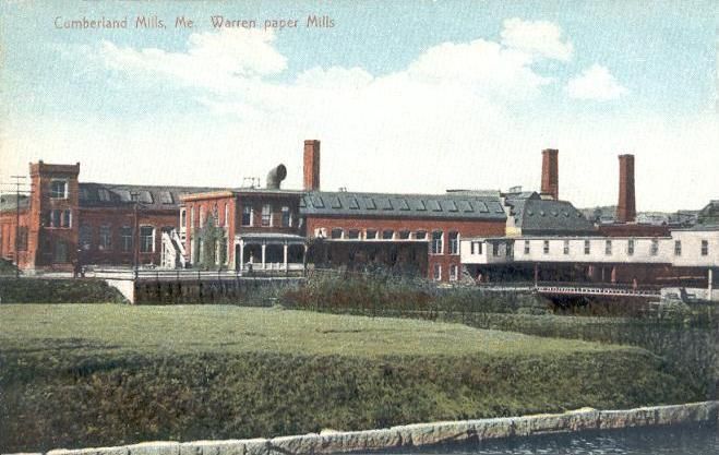 File:Warren Paper Mills, Cumberland Mills, ME.jpg