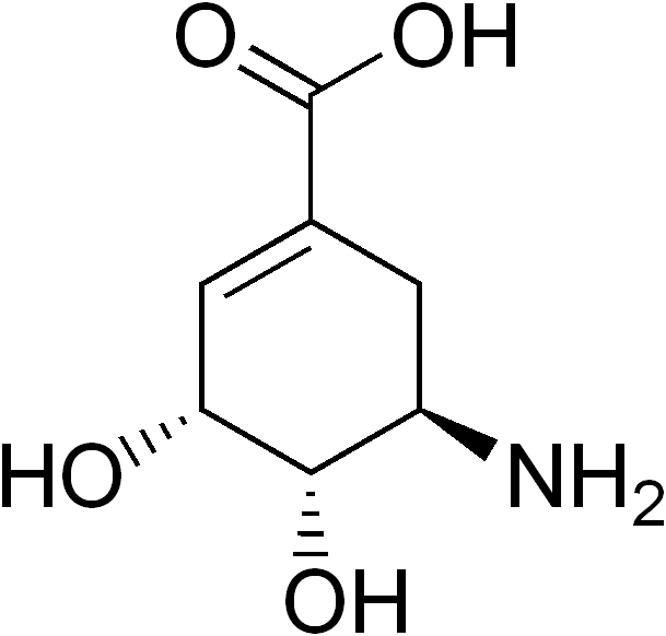 File:Aminoshikimic acid.png