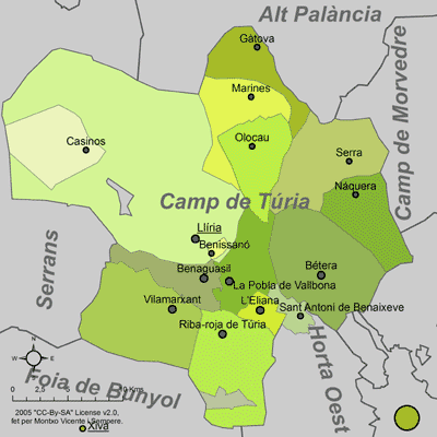 File:Mapa del Camp de Túria.png