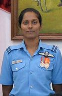 Bhawana Kanth, One of the first female fighter pilots of the Indian Air Force[26]