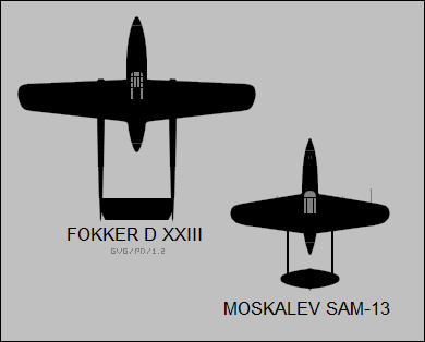 File:Fokker D.XXIII and Moskalev SAM-13 silhouettes.png