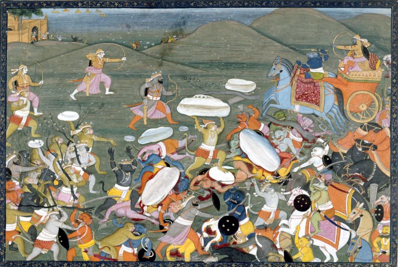 File:Lakshamana fights Indrajit.jpg