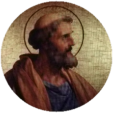 Saint Celestine, Pope of Rome.