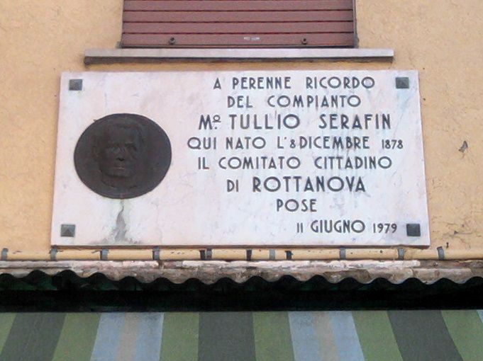 File:Tullio Serafin plaque (Rottanova, Cavarzere).jpg