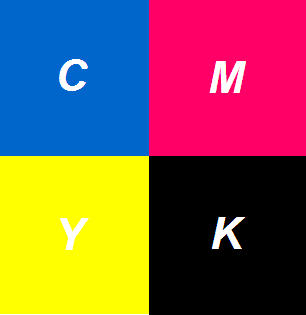 Approximate CMYK ink colors